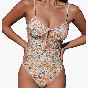 Cupshe Floral One-Piece Swimsuit